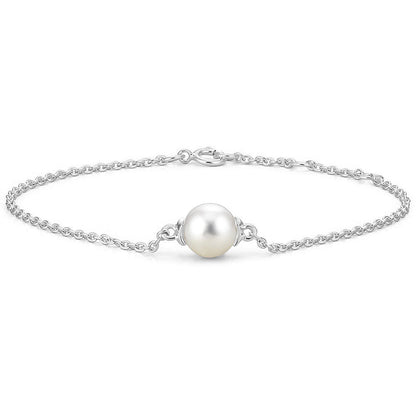 8mm Solitaire Freshwater Cultured Pearl Bracelet