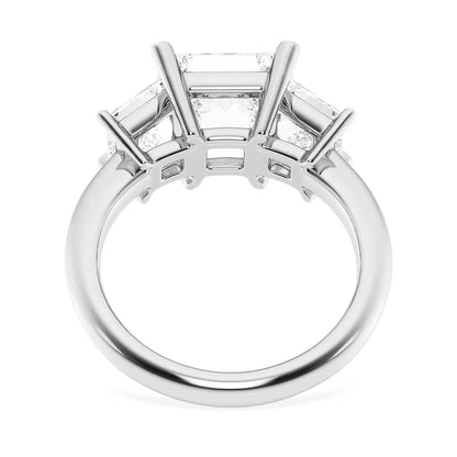 NEW Princess Cut Three Stone Moissanite Engagement Ring
